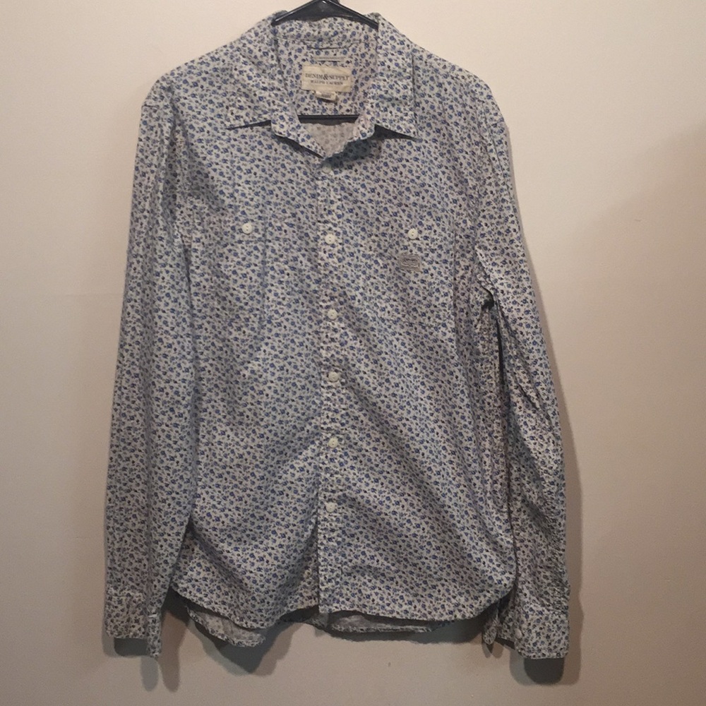 Ralph Lauren Denim Supply Button Down Shirt Large